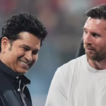 میسی کی سچن ٹنڈولکر سے تاریخی ملاقات، ایک دوسرے کو کون سے یادگار تحفے دیے؟