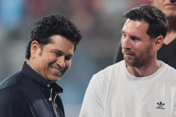 میسی کی سچن ٹنڈولکر سے تاریخی ملاقات، ایک دوسرے کو کون سے یادگار تحفے دیے؟